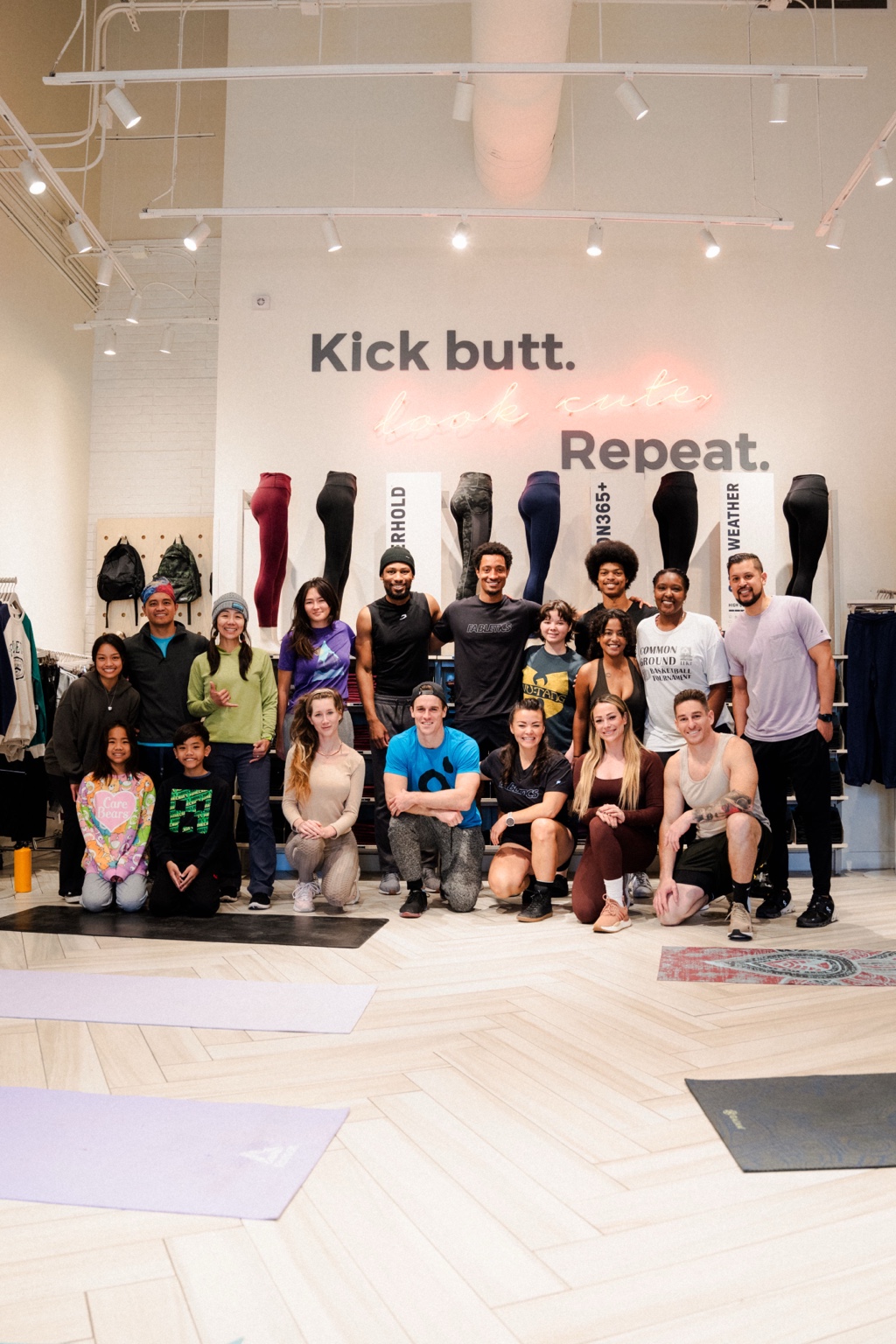 Participants after a Ka’imi workshop at Fabletics